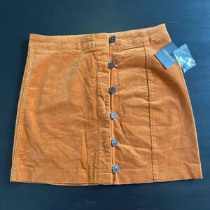 Forever 21 Chestnut Velveteen Mini Skirt Size Medium